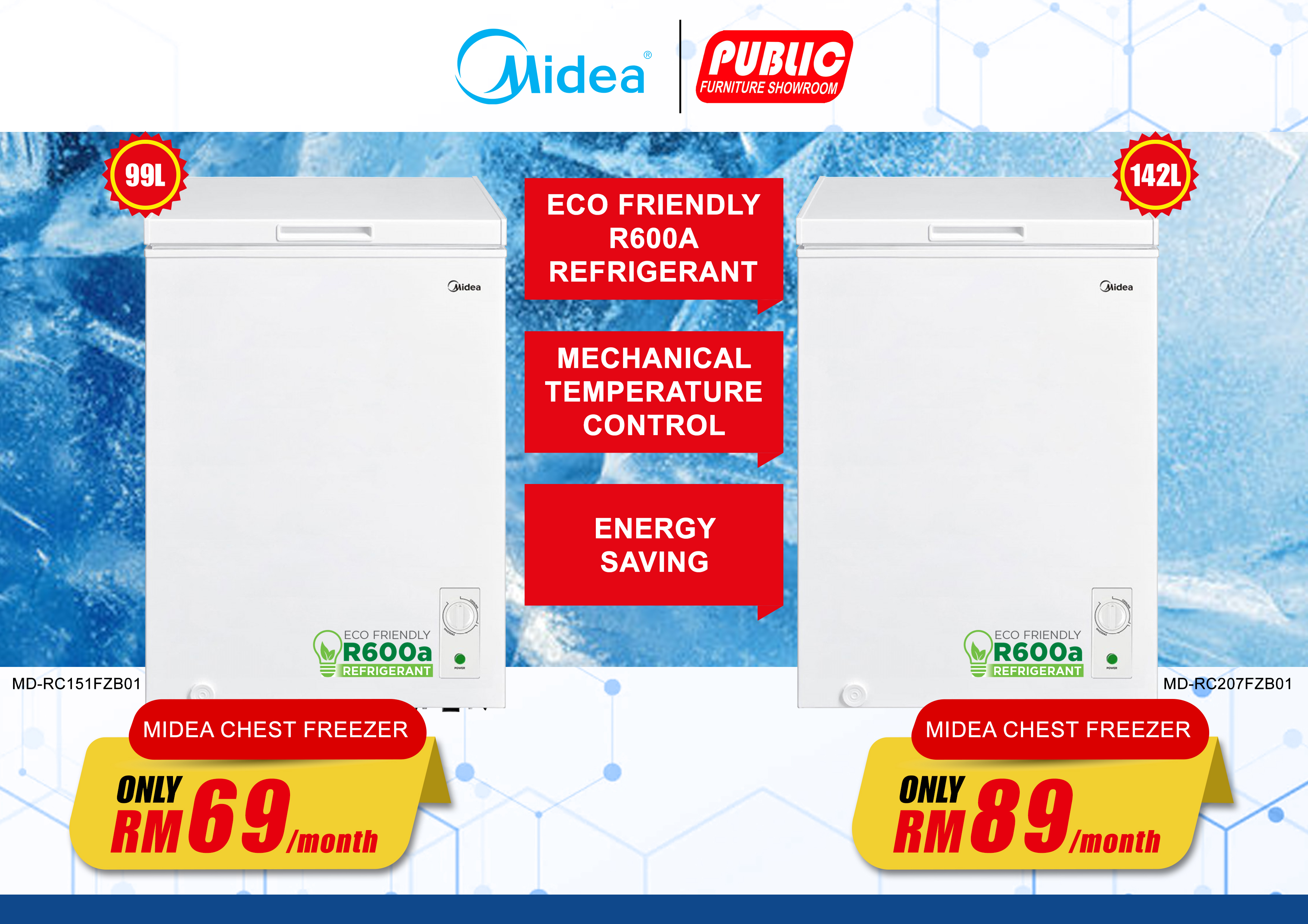 MIDEA CHEST FREEZER